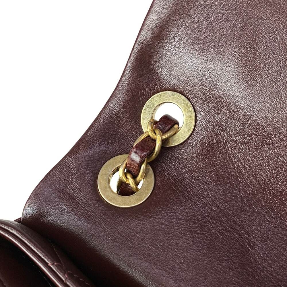 Chanel Single Flap Matelasse Shoulder Bag Lambskin Vintage Calf - Picture 15 of 16